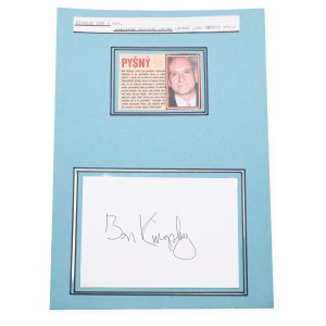 Ben Kingsley (1943*) | Signature on the card