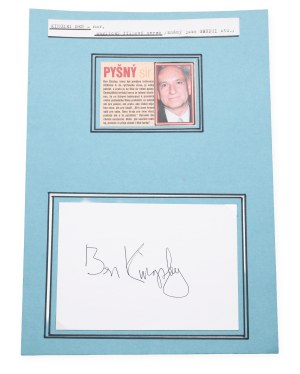 Ben Kingsley (1943*) | Signature on the card