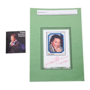 Tom Jones (1940*) | Signature on the card
