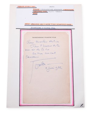 Alain Bombard (1924 - 2005) | Signature on sheet