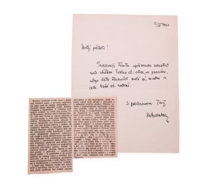 Martin Benka (1888 - 1917) | Signature on the letter