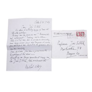 Michel Ciry (1919 - 2018) | Signature on the letter