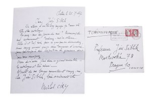 Michel Ciry (1919 - 2018) | Signature on the letter