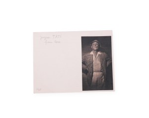 Jacques Tati (1907 - 1982) | Signature on the card