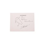 Jacques Tati (1907 - 1982) | Signature on the card