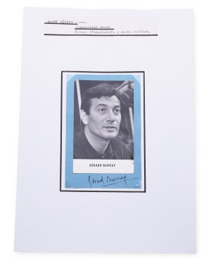 Gérard Barray (1931 - 2024) | Signature on the card