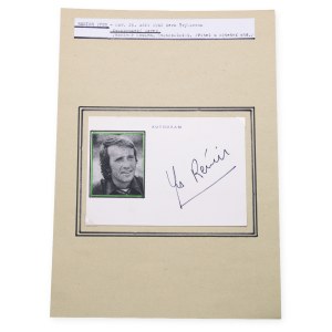 Yves Renier (1942 - 2021) | Signature on the card