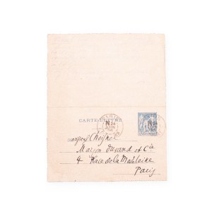 Antonin Vidal Paul (1863 - 1931) | Letter with signature