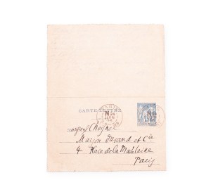 Antonin Vidal Paul (1863 - 1931) | Letter with signature