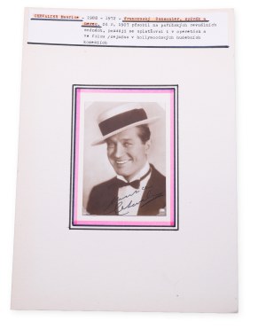 Maurice Chevalier (1888 - 1972) | Signature on photo