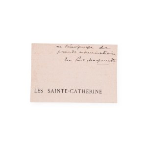 Paul Margueritte (1860 - 1918) | Manuscript with signature on clipping