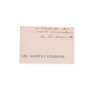 Paul Margueritte (1860 - 1918) | Manuscript with signature on clipping