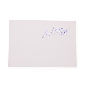 Georges Simenon (1903 - 1989) | Signature on the card