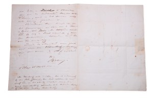 Johannes Bosboom (1817 - 1891) | Signature on the letter