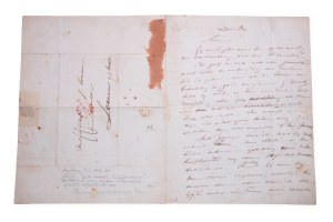 Johannes Bosboom (1817 - 1891) | Signature on the letter