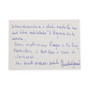 Renata Viganò (1900 - 1976) | Signature on the card