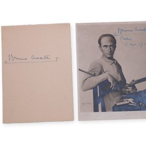 Bruno Croatto (1875 - 1948) | Signature on photo and clipping