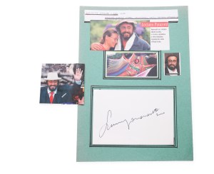 Luciano Pavarotti (1935 - 2007) | Signature on the card