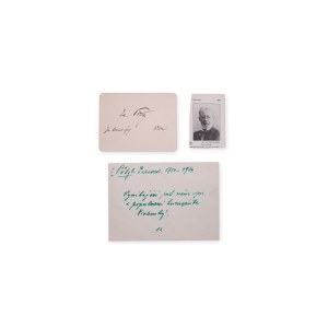 Eduard Pötzl (1851 - 1914) | Signature on the autograph card