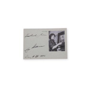 Eva Mazueno | Signature on the autograph card