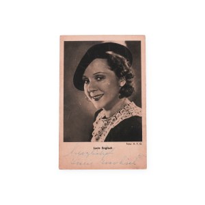 Aloisia Paula Englisch (1902 - 1965) | Signature on a postcard