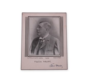 Felix Josef von Mottl (1856 - 1911) | Signature on photo