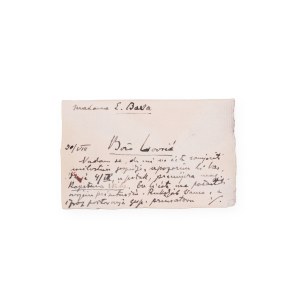 Božo Lovrić (1881 - 1953) | Manuscript with signature on clipping