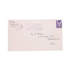 Julian Tuwim (1894 - 1953) | Signed envelope with manuscript