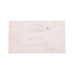 Julian Tuwim (1894 - 1953) | Signed envelope with manuscript