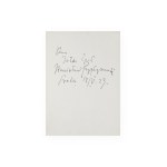 Stanisław Feliks Przybyszewski (1868 - 1927) | Dedication with signature
