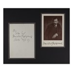 Stanisław Feliks Przybyszewski (1868 - 1927) | Dedication with signature