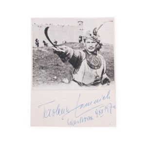 Tadeusz Łomnicki (1927 - 1992) | Signature on photo