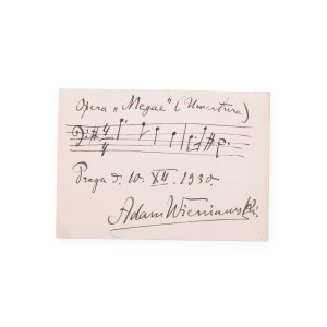 Adam Tadeusz Wieniawski (1879 - 1950) | Signature on clipping