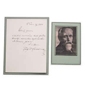 Ivan (Jan/Johann) Horbaczewski (1854 - 1942) | Manuscript with signature on card
