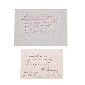 Spiridon Feodosiyovych Cherkasenko (1876 - 1940) | Manuscript with signature on clipping