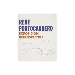 Rene Portocarrero (1912 - 1986) | Hand signed dedication to Dr. Siblík