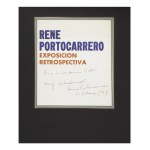 Rene Portocarrero (1912 - 1986) | Hand signed dedication to Dr. Siblík