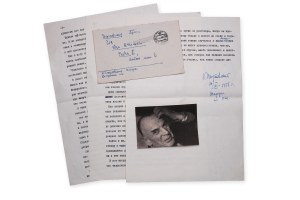 Konstantin Georgievich Paustovsky (1892 - 1968) | Signature on the letter