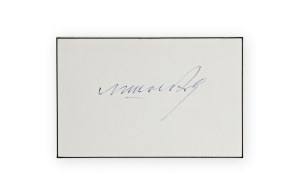 Mikhail Aleksandrovich Sholokhov (1905 - 1984) | Handwritten autograph and original photo