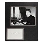 Mikhail Aleksandrovich Sholokhov (1905 - 1984) | Handwritten autograph and original photo