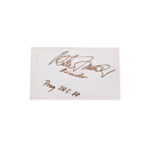 Peter Dvorský (1951*) | Signature on the ticket