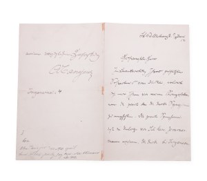 Alexander Sergeyevich Taneyev (1850 - 1918) | Handwritten letter with signature