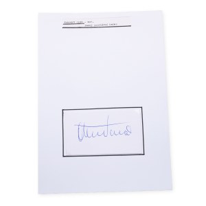 Oleg Tabakov (1935 - 2018) | Signature on the card