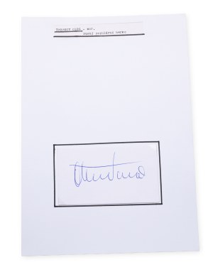 Oleg Tabakov (1935 - 2018) | Signature on the card