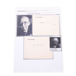 Vítězslav Novák (1870 - 1949) | Two signatures on the card