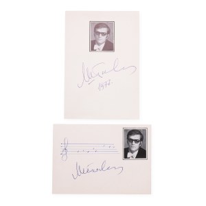Dmitrijevich Shostakovich Maxim (1938*) | Two signed autograph cards