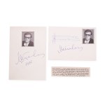 Dmitrijevich Shostakovich Maxim (1938*) | Two signed autograph cards