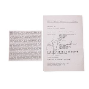 George Szell (1897 - 1970) | Signature on the program for the concert