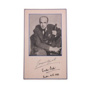 Joseph Szigeti (1892 - 1973) | Signature on photo