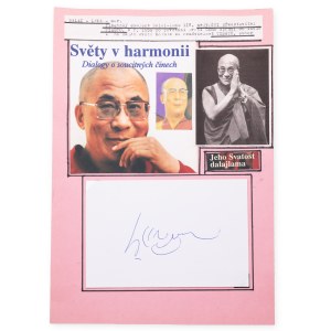 Dalai Lama (1935*) | Signed clipping